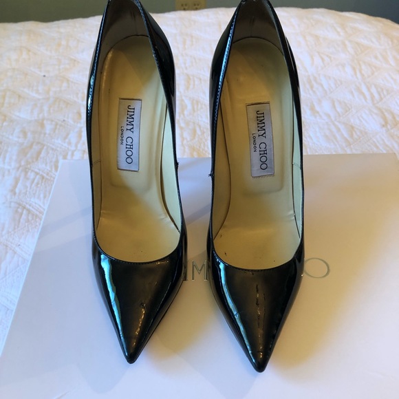 Jimmy Choo Black Patent Leather Stiletto - Picture 2 of 8